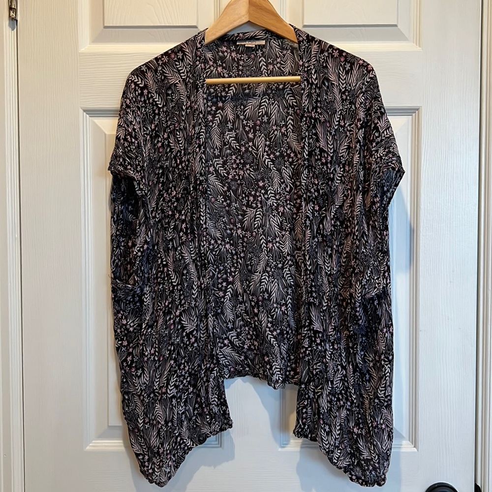 SOLD LOFT Floral Kimono in Dark blue - XS / S - Picture 1 of 5